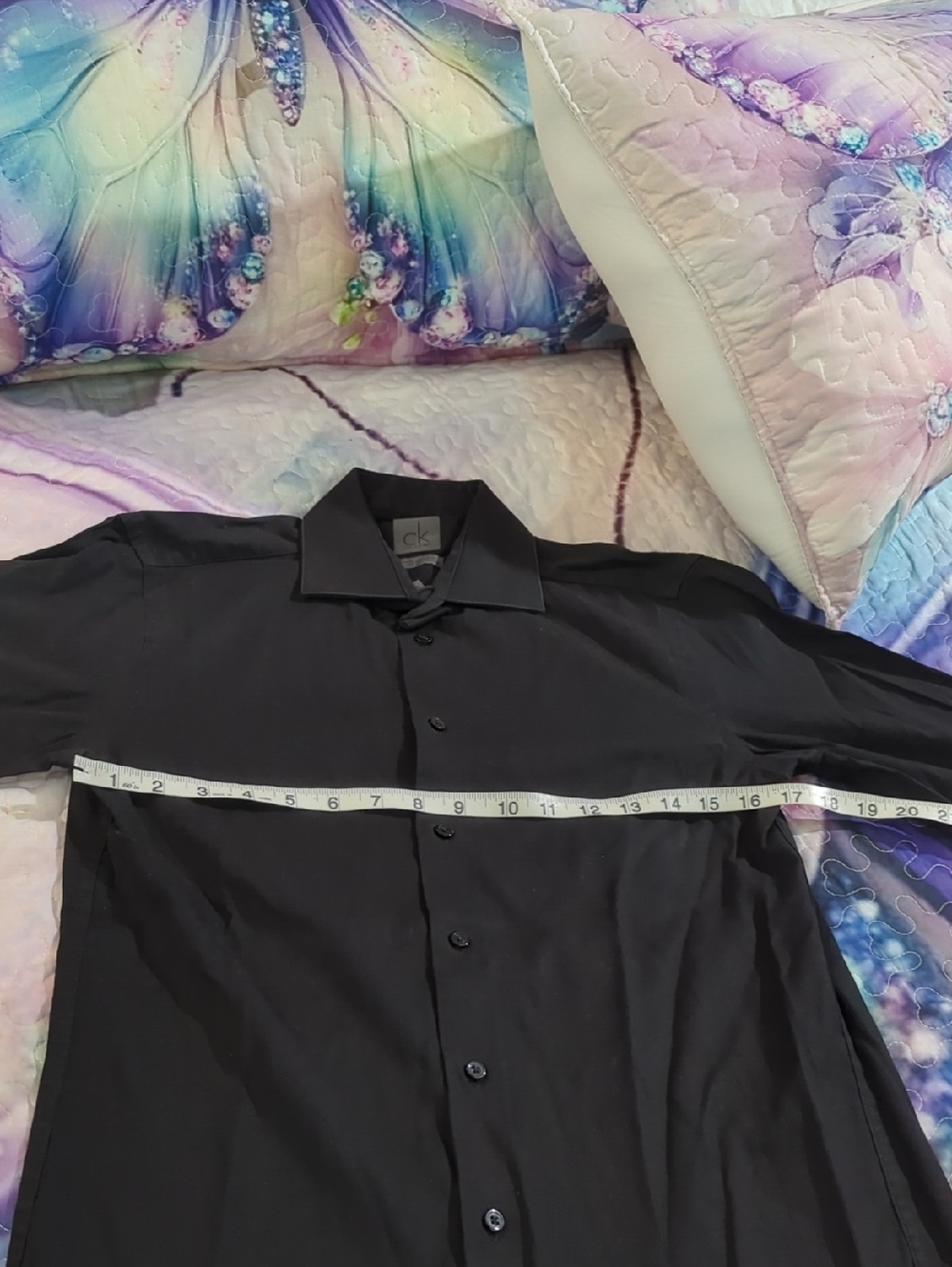 Men’s Calvin Klein Slim Fit Dress Shirt – No Iron | Size 14.5 (32/33) - Picture 11 of 15